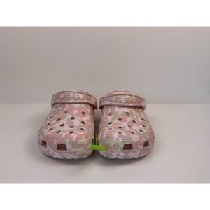 Crocs Classic Confetti Clog Women's Size 8/ Men's 6 Pink Camouflage 212462-7AJ